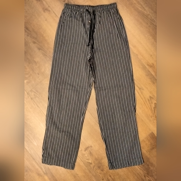 Vintage Disney Store Mickey embroidered pinstripe back pocket sleep pants S - Picture 3 of 6